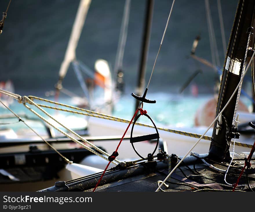 Shallow Focus Photography of Black Boat