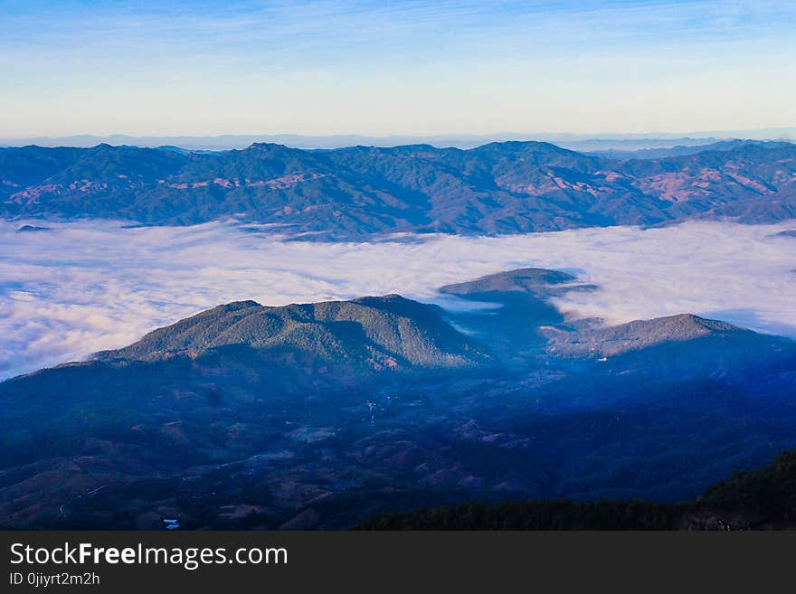 Mountain With Clouds