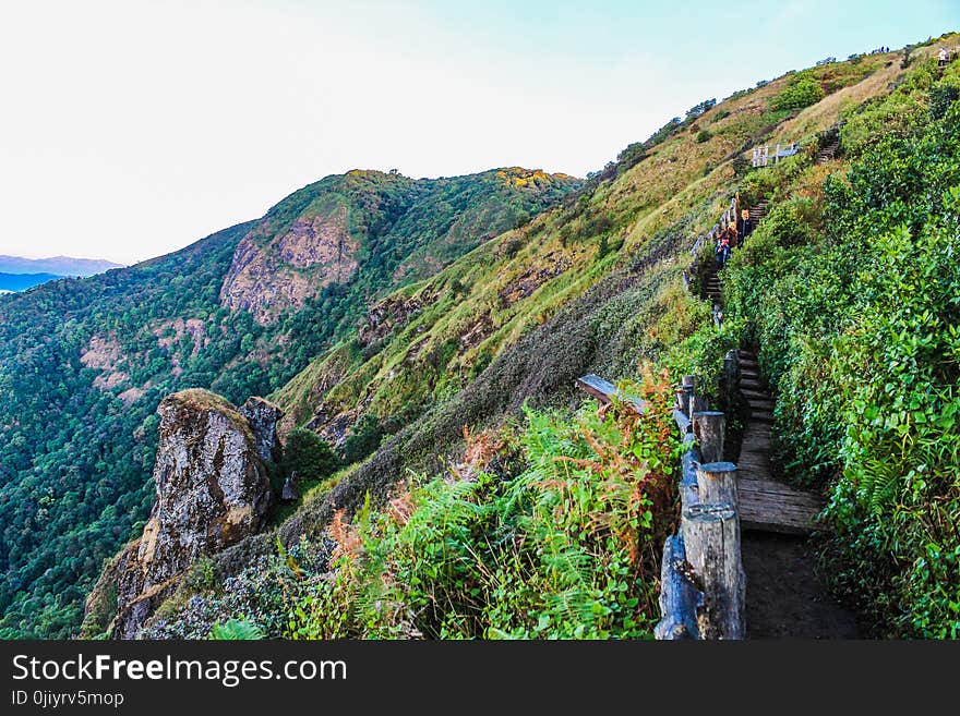 View of Top of Mountain on Daytime