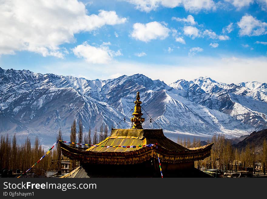 Gold Temple Near White Mountain