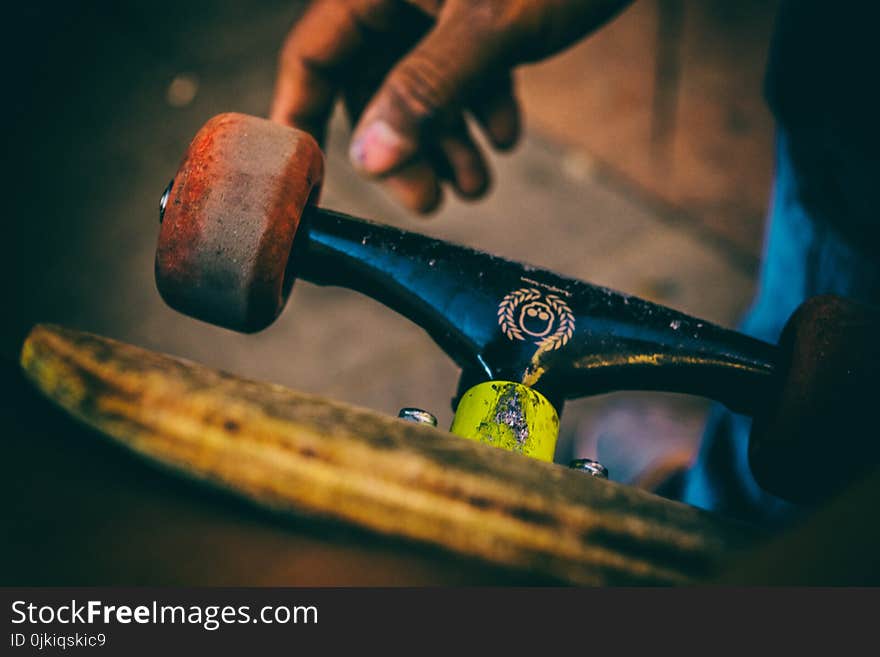 Selective Focus Photography of Skateboard