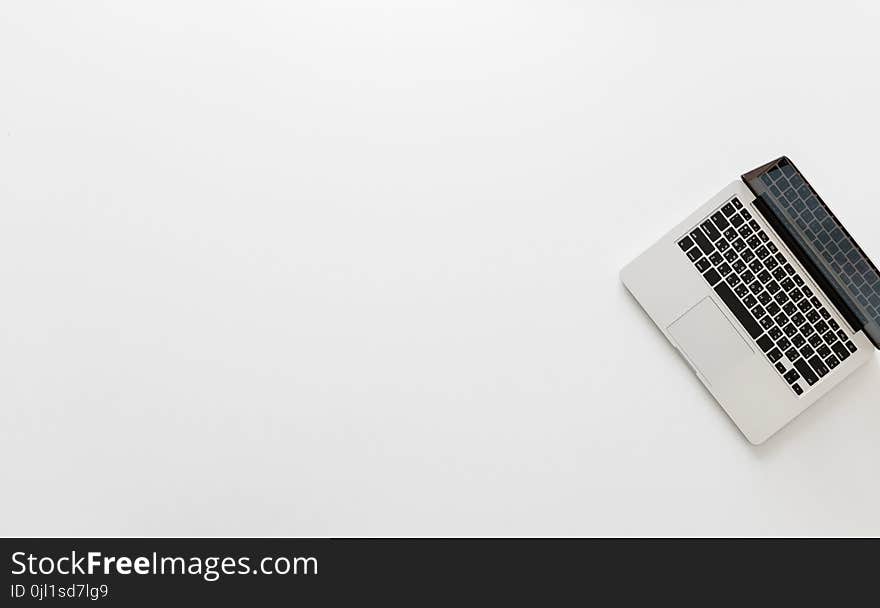 Black and White Laptop Computer