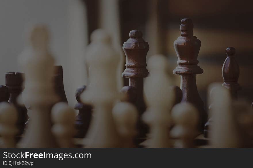 Selective Focus Photography of Chess Piece