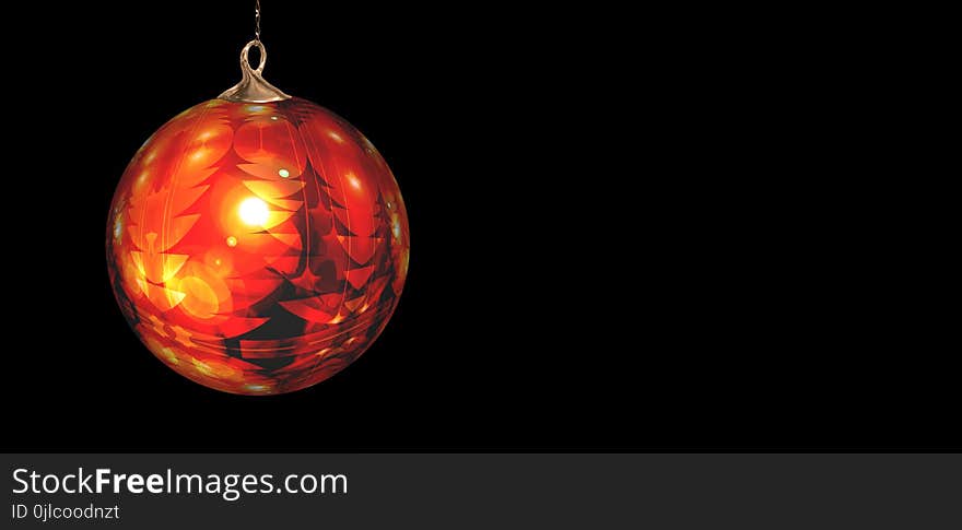 Orange, Lighting, Sphere, Christmas Ornament