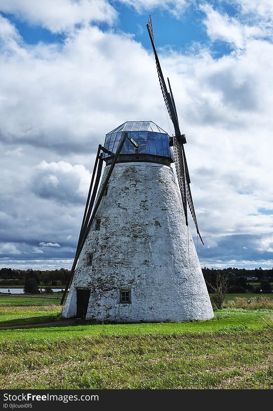 Windmill, Sky, Mill, Cloud