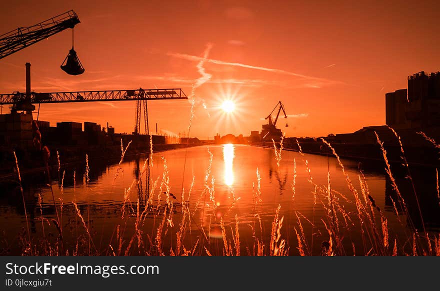 Reflection, Sky, Sunset, Sunrise