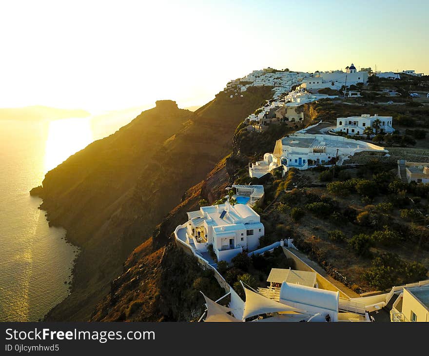 Sky, Morning, Terrain, Village