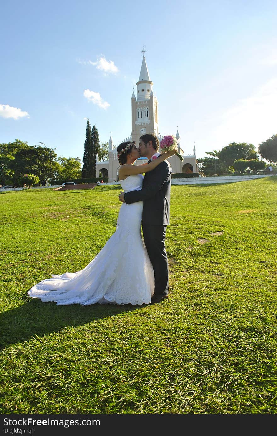 Photograph, Man, Grass, Dress