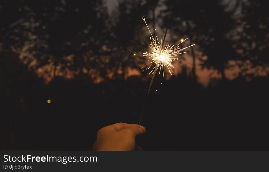 Fireworks, Sparkler, Darkness, Event