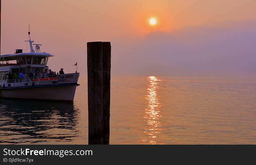 Water Transportation, Sunset, Sunrise, Sea