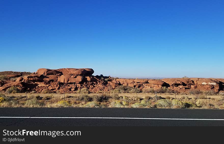 Sky, Ecosystem, Badlands, Rock