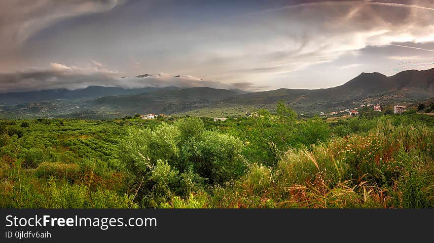 Sky, Highland, Nature, Vegetation