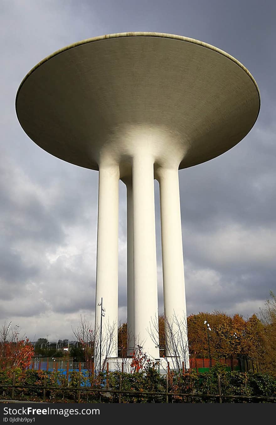 Sky, Water Tank, Water Tower, Cloud