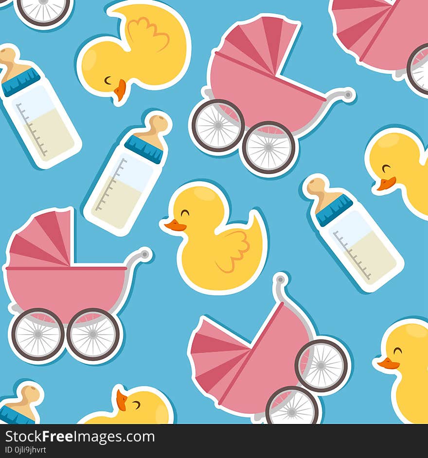 Baby Shower Seamless Patterns