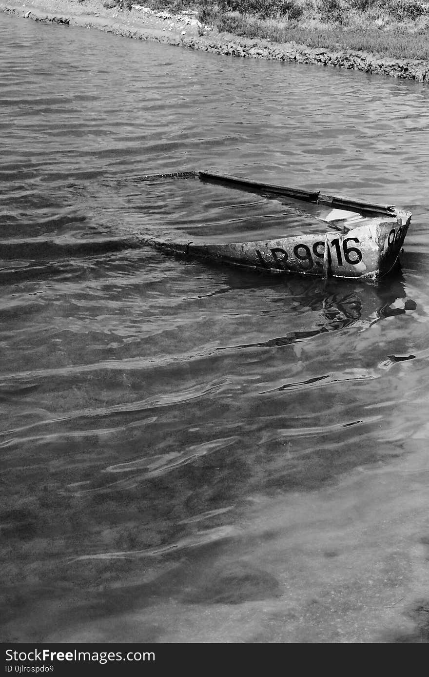 Water, Black And White, Reflection, Monochrome Photography