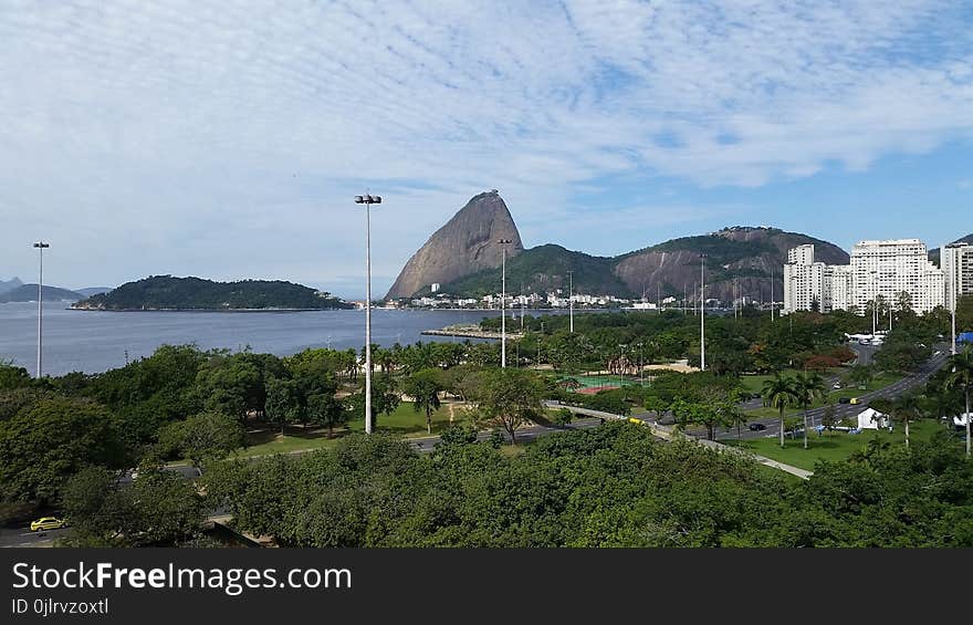 Sky, Sea, Promontory, City