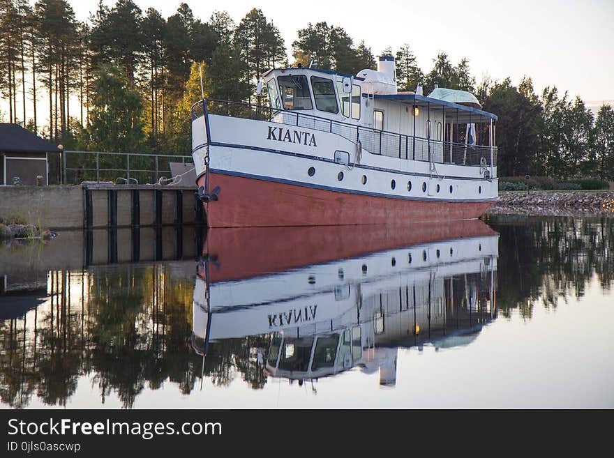 Waterway, Water Transportation, Tugboat, Reflection