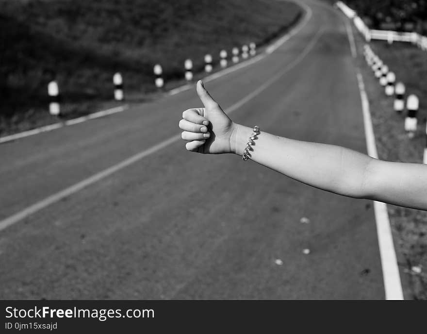 Hitchhiking Hand Sign