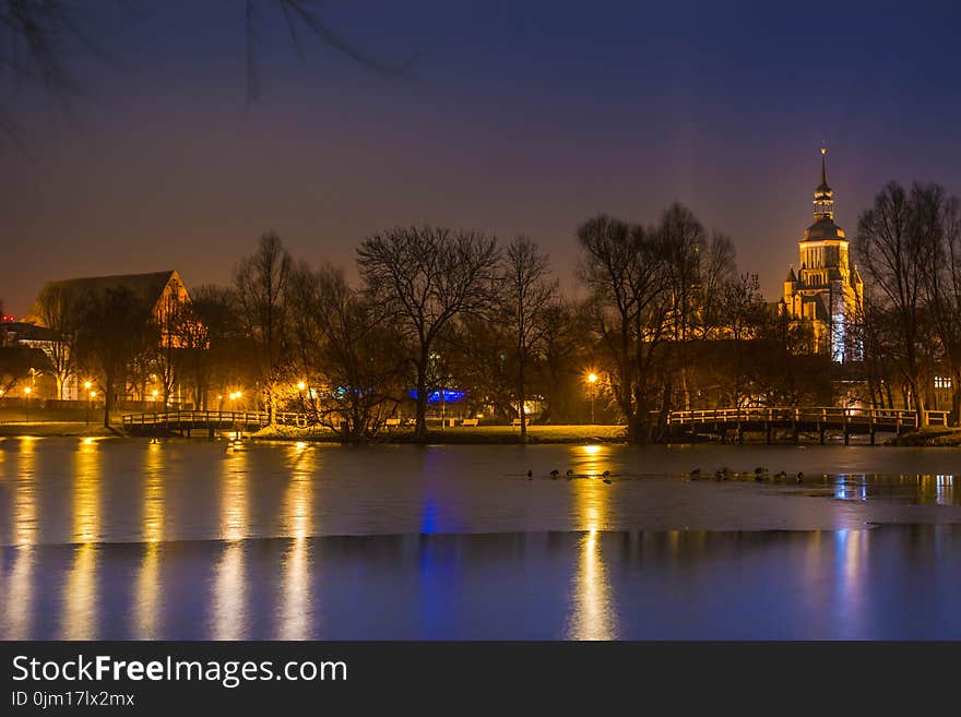 Yellow and Blue Tower