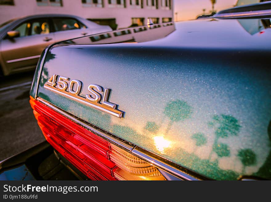 Teal Mercedes-benz 450 Sl Car