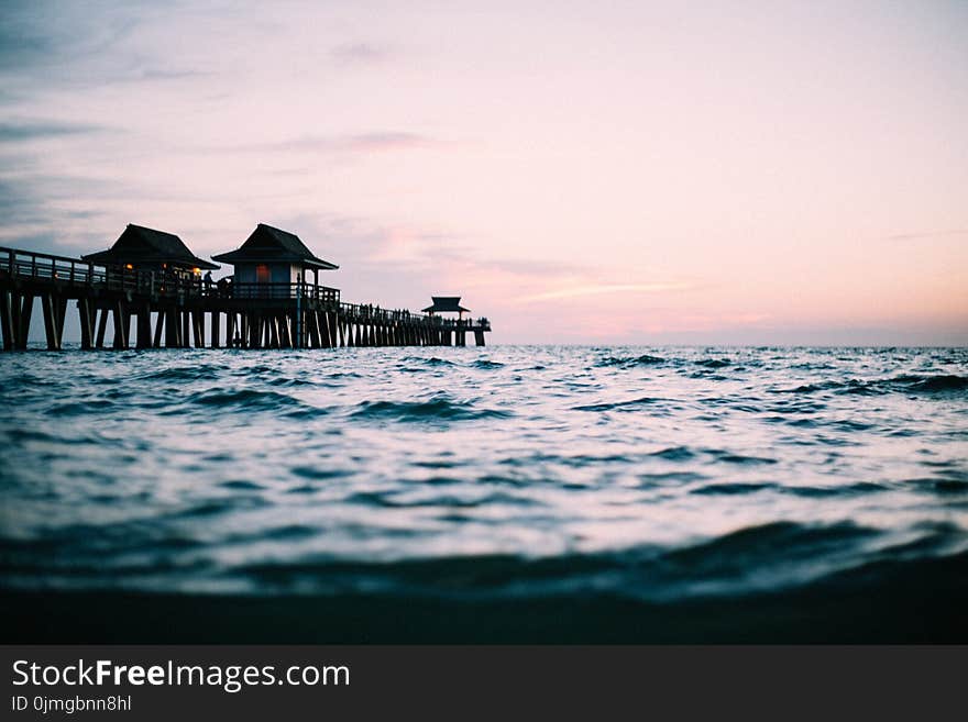 Brown Dock Photo during Golden Hour