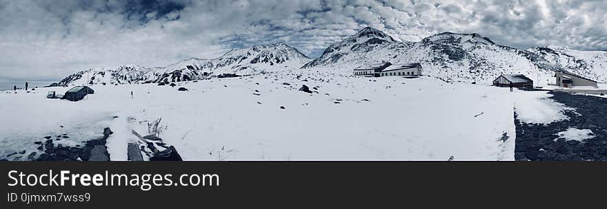 Gray Train Near Mountain