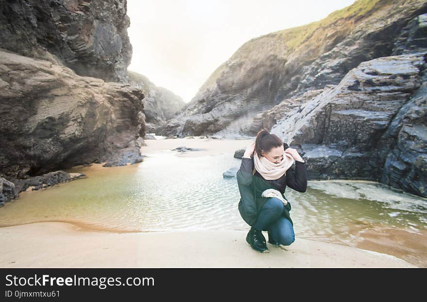 Photo of Woman at the Seashore