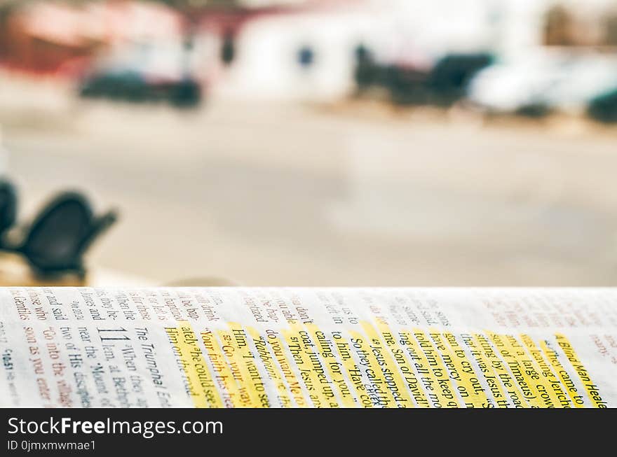 Close-up Photography of Bible