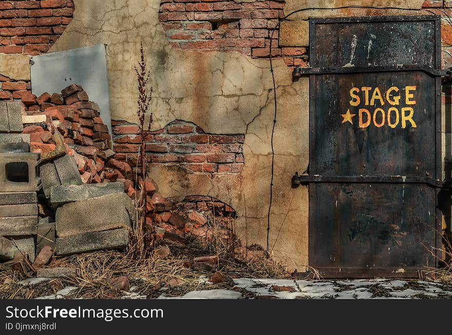 Photo of Abandoned Back Stage Door