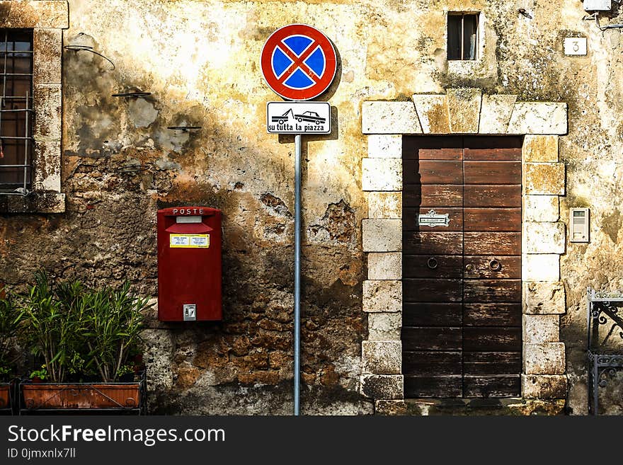 Road Signage Near to Door