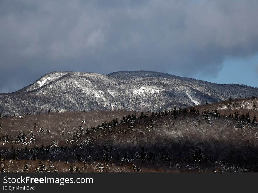 Gray and Brown Mountain