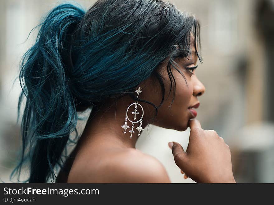 Blue Haired Female