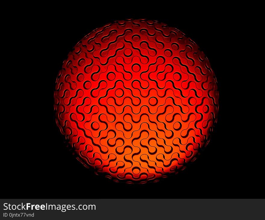 Red, Light, Sphere, Macro Photography