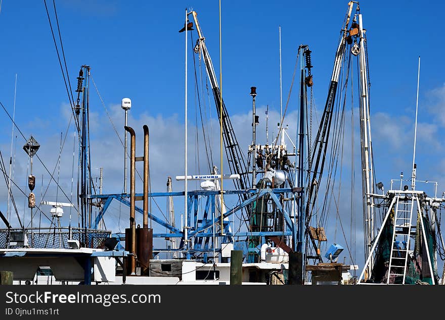 Sky, Mast, Boat, Port