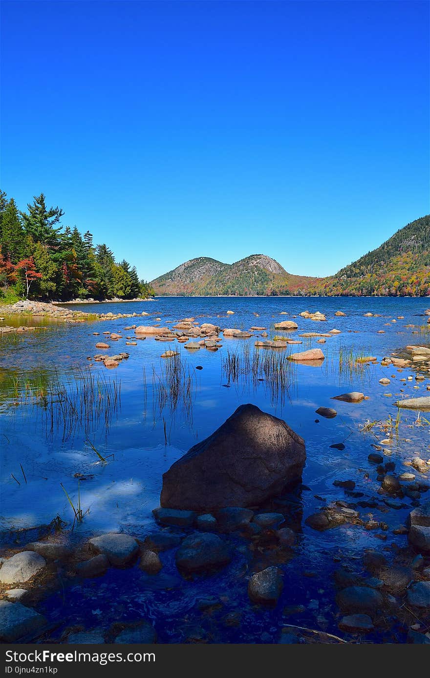 Reflection, Water, Nature, Loch