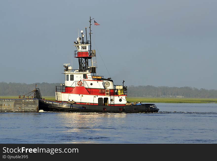 Waterway, Water Transportation, Tugboat, Ship