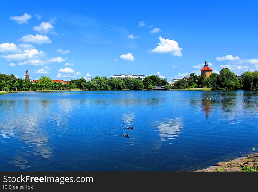 Sky, Reflection, Water, Nature