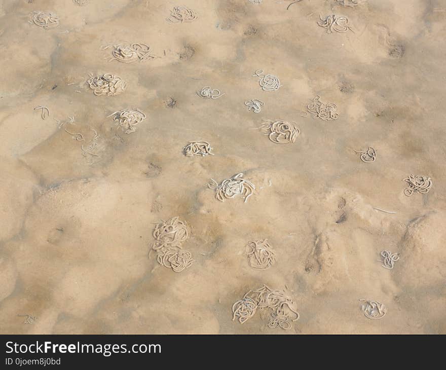 Sand, Texture, Sky, Pattern