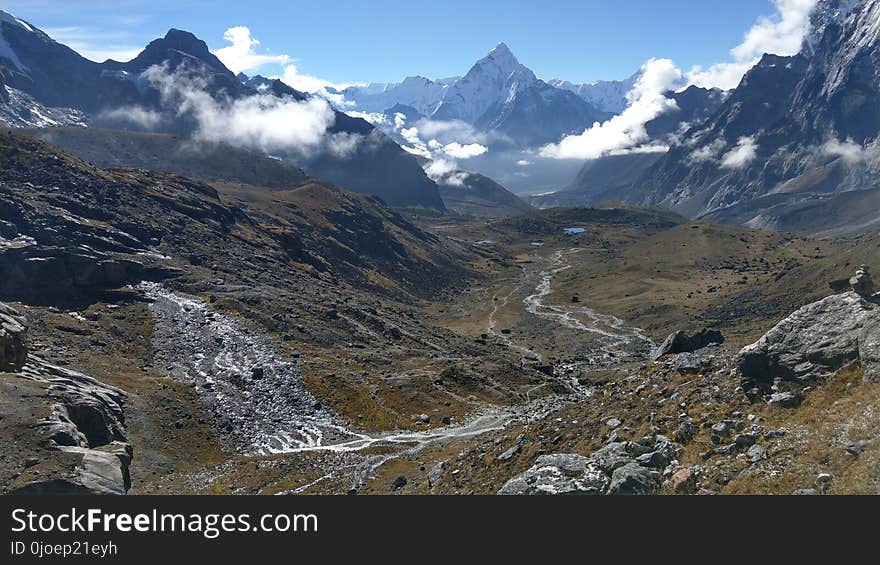 Mountainous Landforms, Mountain, Mountain Range, Valley