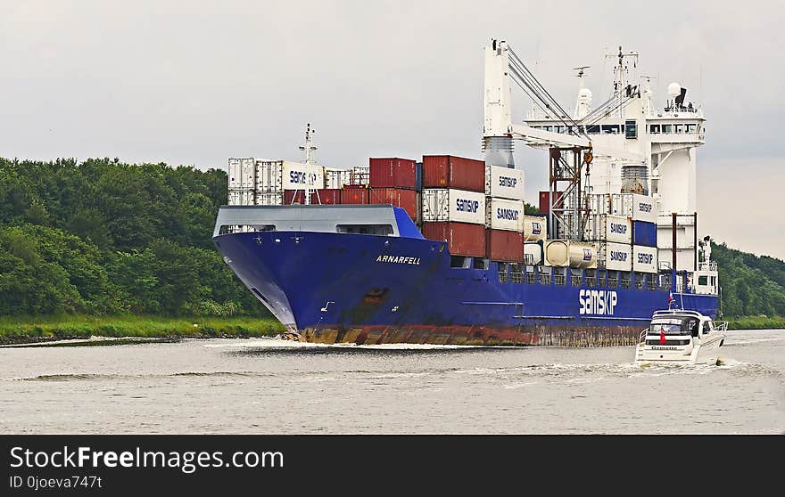 Container Ship, Ship, Water Transportation, Panamax