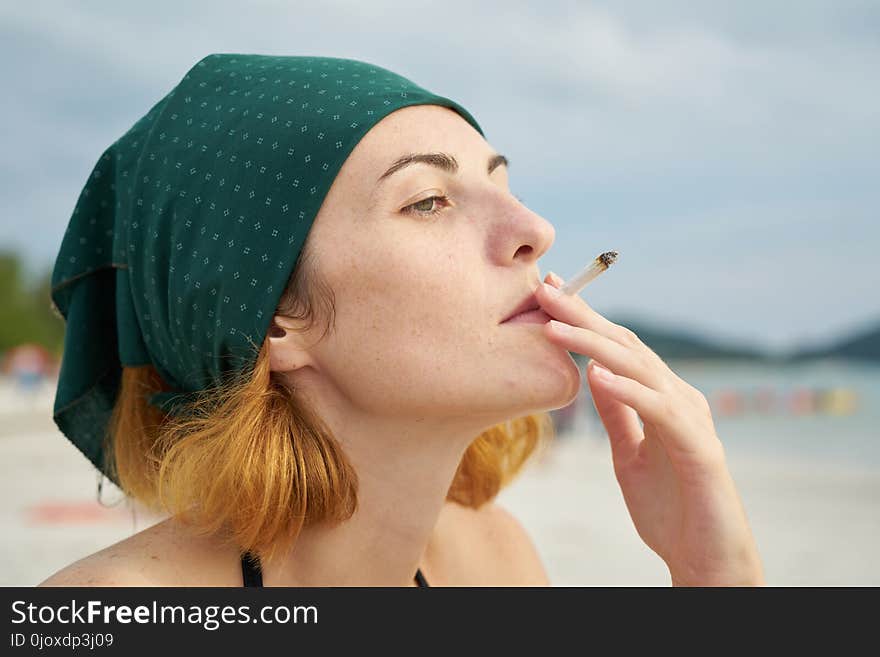 Headgear, Cap, Water, Lip