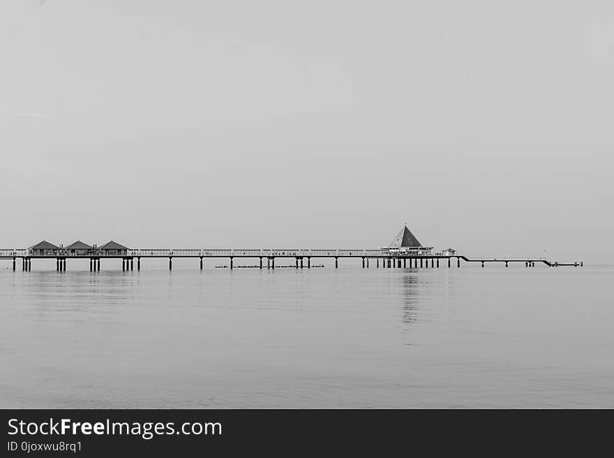 Black And White, Monochrome Photography, Calm, Horizon