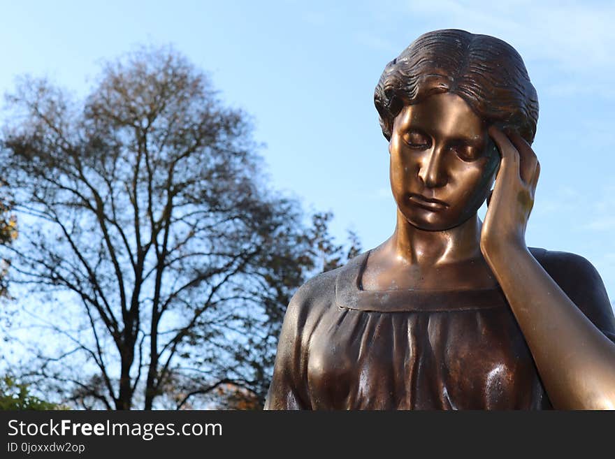 Statue, Sculpture, Monument, Tree