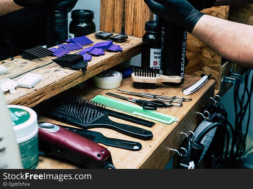 Barber&#x27;s Tool on Table