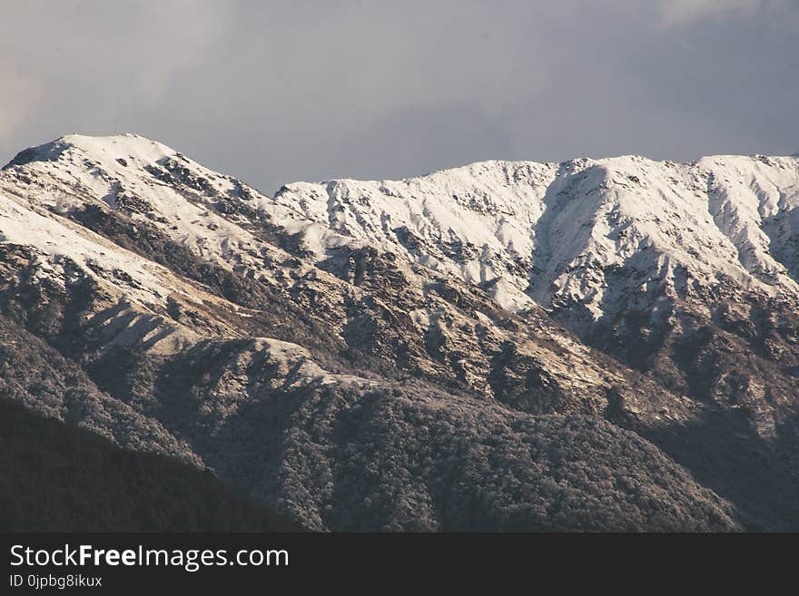 Landscape Photograph of Snow-capped Mountains