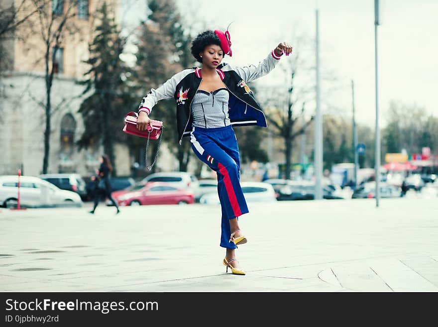 Woman Holding Bag