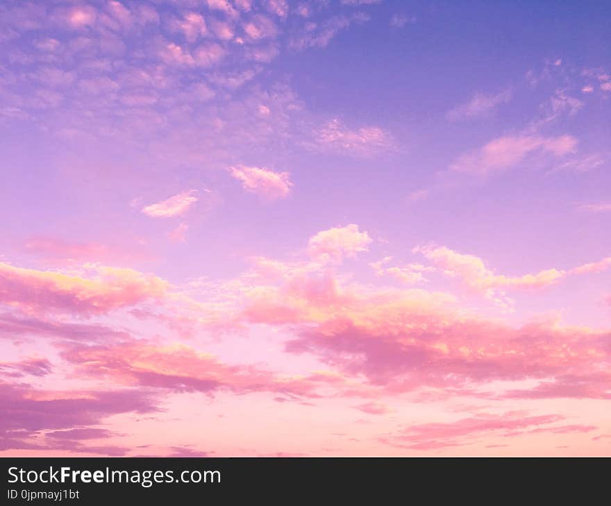 White Clouds and Blue Sky