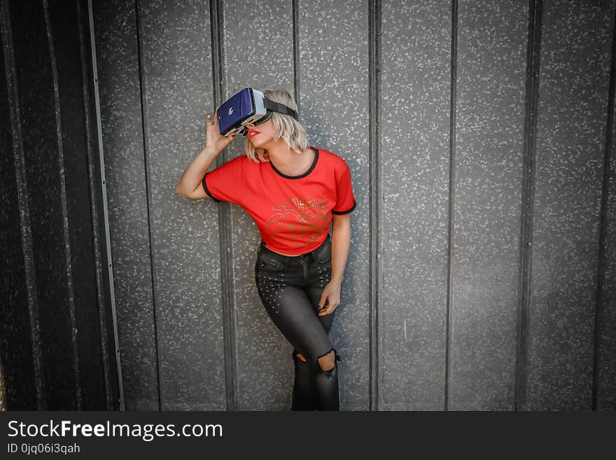 Photo of Woman Using Vr Headset