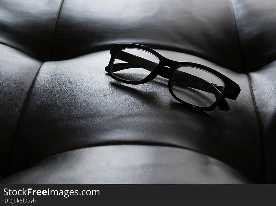 Close-Up Photography of Black Frame Eyeglasses