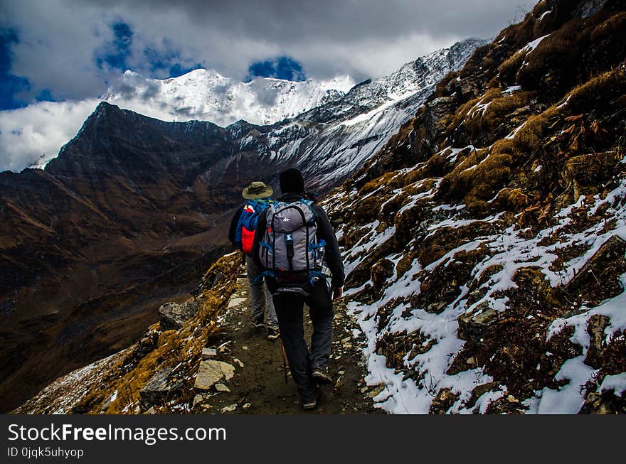 Two Mountaineers in Mountain